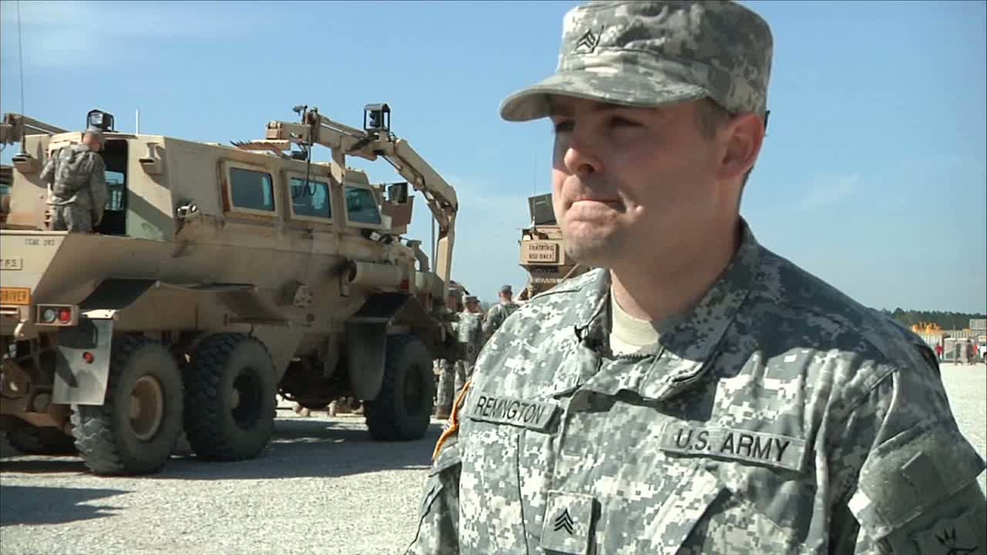 Interview with Sgt. Kevin Remington, 818th Sapper Company, as he trains for an upcoming mobilization. The National Guard unit is preparing for a mission to Afghanistan. Also available in high definition (U.S. Army National Guard video by Sgt. Jonathan Haugen) (Released)