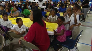 Army South Soldiers Volunteer At Local Elementary School