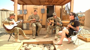 Soldiers form Acoustic Band During Deployment - Broll