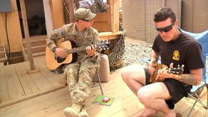 Soldiers form Acoustic Band During Deployment