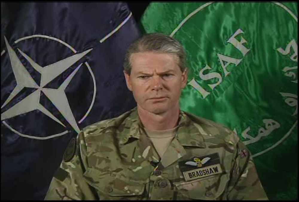 DVIDS Video Lt Gen Adrian Bradshaw HQ ISAF Press Briefing   1000w Q95 