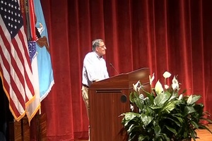 Secretary of Defense Visits Sledgehammer Soldiers