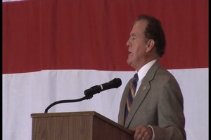 U.S. Representative Phil Gingrey speaks at Academy Day, Dobbins ARB, Marietta GA
