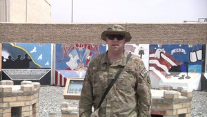 SGT. Jeremy Burr Coca Cola 600 Shout Out