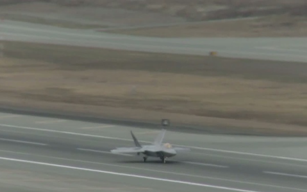 Final F-22 Lands at JBER B-Roll