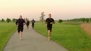 Secretary General Anders Fogh Rasmussen Jogging Alongside Lake Michigan