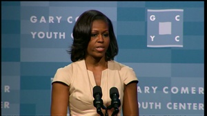 First Lady Obama at the Gary Comer Youth Center