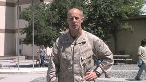 Marine Col. Richard Fullerton NCAA FB Shout Out