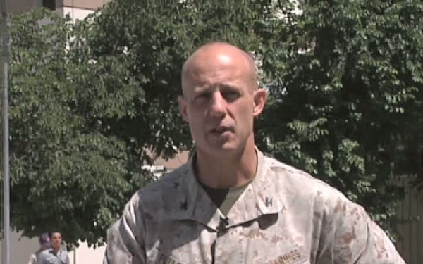 Marine Col. Richard Fullerton NCAA FB Shout Out
