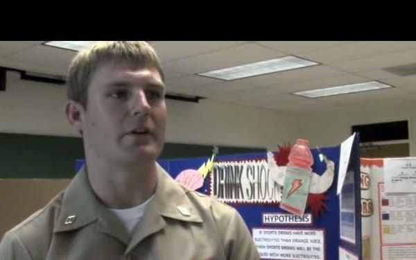 Sailors Judge Science Fair at UOG