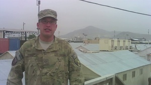 Senior Airman Keith Brandon - Memorial Day Message from Afghanistan