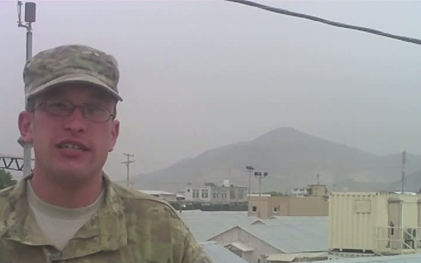 Senior Airman Keith Brandon - Memorial Day Message from Afghanistan