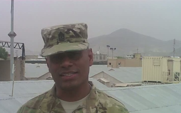 Sgt. Maj. Giovanni Fuentes - Memorial Day Message from Afghanistan
