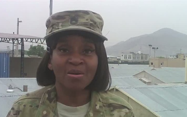 Sgt. First Class Kimberly Lewis - Memorial Day Message from Afghanistan