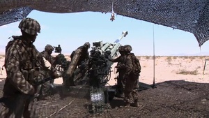 Marines Conduct Desert Firex