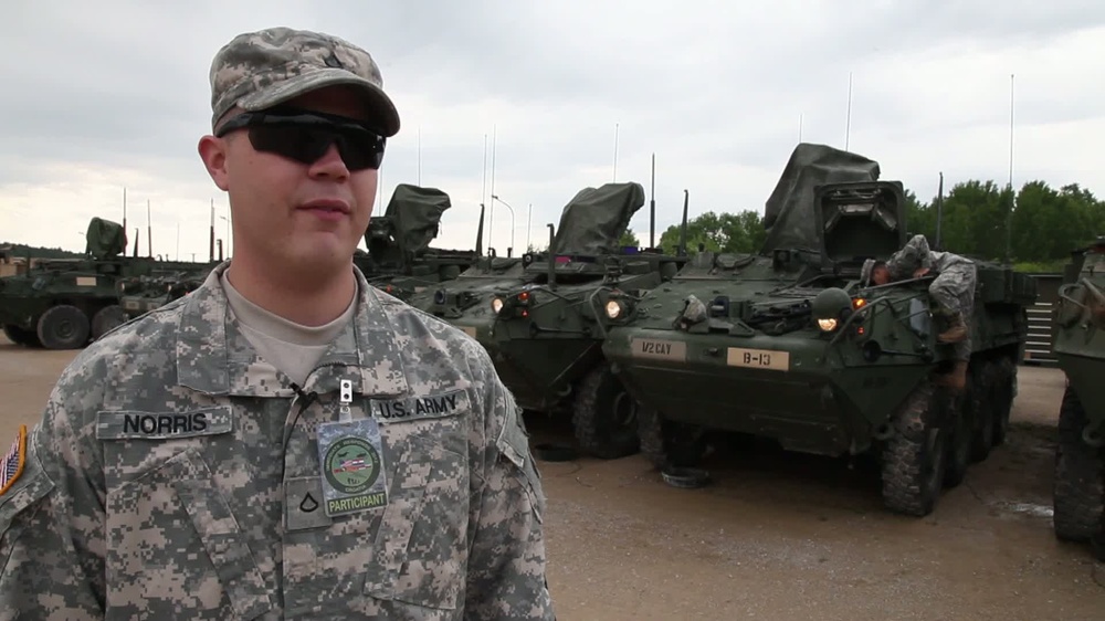 DVIDS Video Preparation of Strykers and DISE Gear Interview