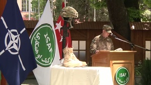 ISAF Memorial Day Ceremony