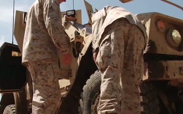 Marines Train with Heavy Vehicles.