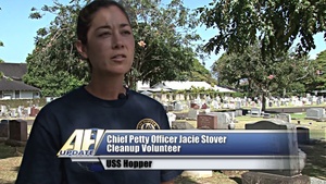 All Hands Update: Shipboard Sailors Clean Up Gravesites in Hawaii for Memorial Day