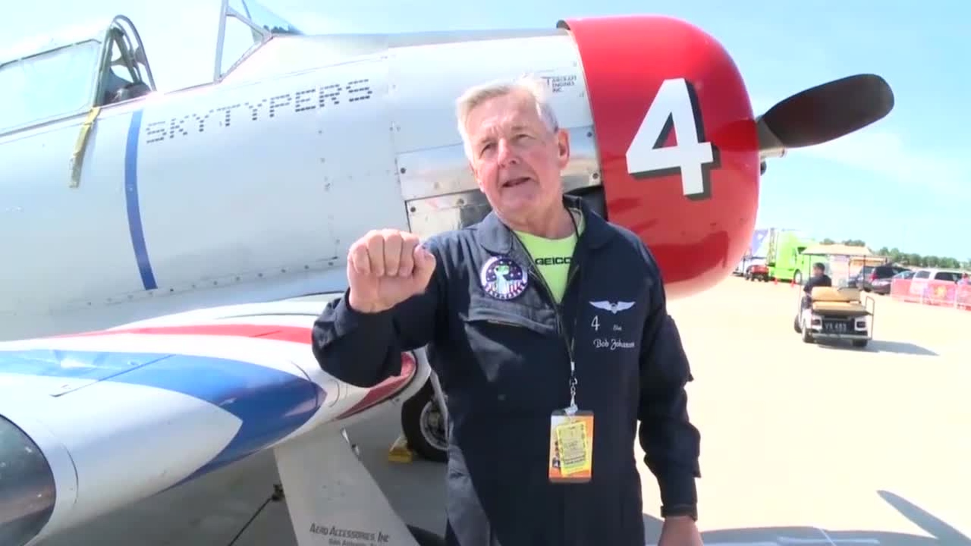 The Geico flying team performed at JB Andrews, Md.