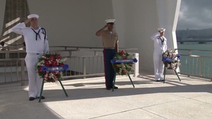All Hands Update: Wreath Laying at USS Arizona Memorial Commemorates Battle of Midway