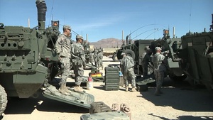 4th Stryker Brigade 2ND Infantry Division Preps for the Box