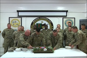 Army Birthday Cake Cutting