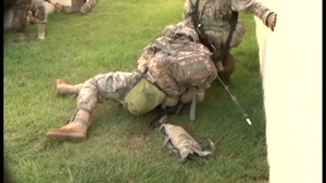 Soldiers Move Under Fire