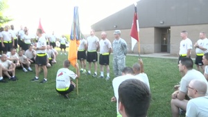 U.S. Soldiers From 1st Squadron, 61st Cavalry Regiment Run in Honor of Fellow Currahees on D-Day.