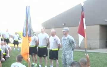 U.S. Soldiers From 1st Squadron, 61st Cavalry Regiment Run in Honor of Fellow Currahees on D-Day.