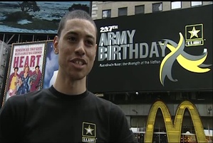 Jacob Duvall - 237th Army Birthday in Times Square