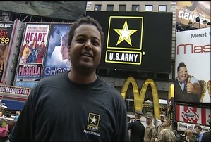 Miguel Lopez Infante -  237th Army Birthday in Times Square