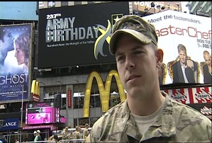 Staff Sgt. Charles Rose - 237th Army Birthday in Times Square