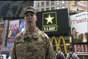 Capt. Mathew Neyland -  237th Army Birthday in Times Square