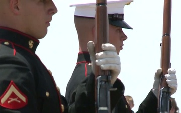 Marine Week Cleveland Silent Drill Platoon performance