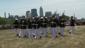 Marine Week Cleveland Silent Drill Platoon Performance