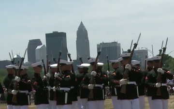 Marine Week Cleveland Silent Drill Platoon Performance