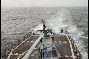 USS Underwood Crew Operations on Deck