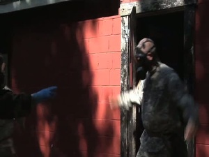 215th ASMC going through Gas Chamber