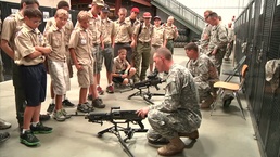 Boy Scouts visit to Fort Knox, Kentucky's "Duke" Brigadae.