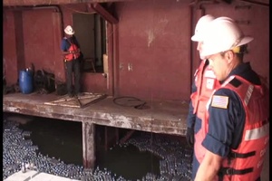 Unified Command Preps for Oil, Cargo Removal Aboard Grounded freighter