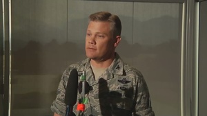 USAFA 10 ABW commander briefs press on USAFA actions during Waldo Canyon wildfire