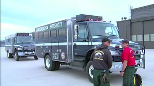 Vandenberg Hotshots arrive for Wildfires