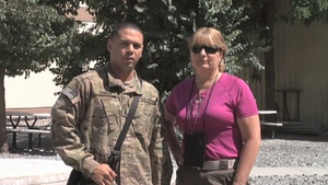 Lori Bennett and LT Joel Rivera Shout Out Indians