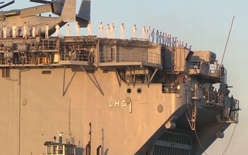 USS Wasp Arriving for Boston Navy Week 2012