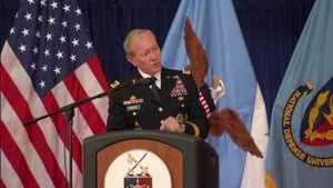 Dempsey gives commencement speech at NDU