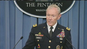 Dempsey briefs the press on his recent trip