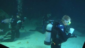 Wounded Warriors scuba at National Aquarium