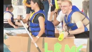 Servicemembers battle it out in cardboard craft
