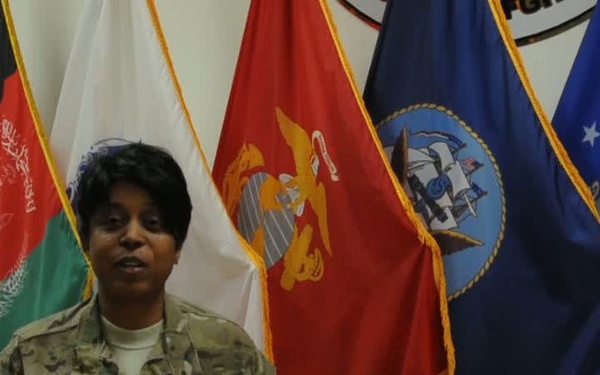 Maj. Michelle Carter - 4th of July message from Afghanistan